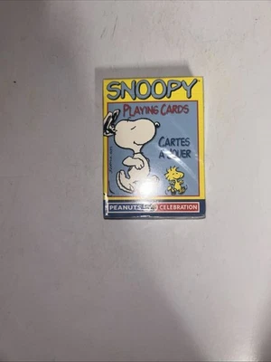 HOYLE PEANUTS SNOOPY PLAYING CARDS 50th CELEBRATION NEW SEALED MODEL 6840 RARE - Image 1 of 2