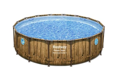 Frame Pool Ersatzpool ohne Zubehör Stahlrahmen Aufstellpool Braun Ø 488x122cm - Bild 1 von 4