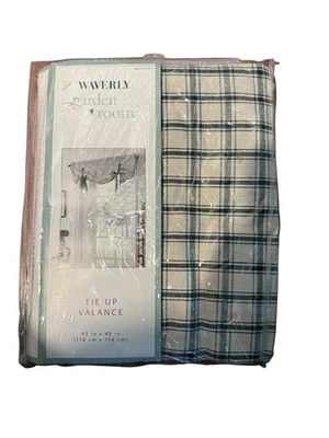 Waverly Garden Room Atar Vallance Cenefa Wellington Country Plaid 45 x 45 NUEVO Foto 1 de 3