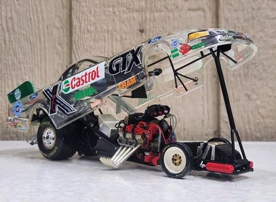 2002 Action масштаб 1:24 Castro GTX • John Force прозрачный 2002 Ford Mustang смешной автомобиль - Изображение 1 из 4