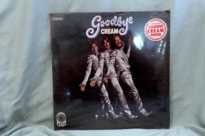 Goodbye Cream ATCO STILL SEALED LP 1969 OG CREAM + SILVER POSTER - Image 1 of 4