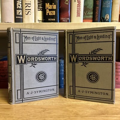 William Wordsworth By A. James Symington Vol. I & II Leather VTG 1881 Blackie - Image 1 of 4