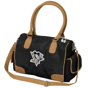 Pittsburgh Penguins NHL Bowler Purse Satchel Bag Deluxe Handtasche by Charm14 - Bild 1 von 1