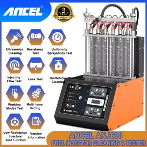 ANCEL ANJ600 Car GDI Piezo Fuel Injector Cleaner Kit 6 Cylinder Machine 110V - Picture 1 of 12