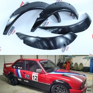 BMW E30 Fender Flares Coupe Estate Saloon Wheel Arches Full body kit Set 8 PCS - Afbeelding 1 van 6