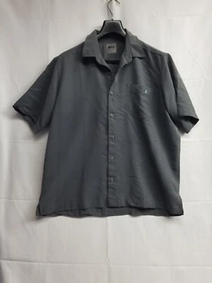 REI  Short Sleeve Shirt Size Large  Pocket Gray See Pics RN 37249 - Image 1 of 4