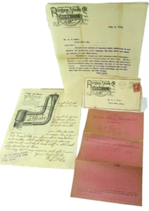 Antique Advertising Letterhead 1908 Ringen Quick Meal Stove Letterhead Lot - Picture 1 of 7