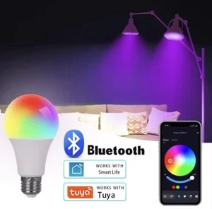 E27 led Smart Bulb Rgb Tuya Lamb Bluetooth App Control Dimmable Ampoule LED Ligh - Picture 1 of 6