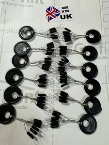 72 große Float Stops Leine und Zopfstopps Gummipuffer Gleiten Grippa Angeln - Bild 1 von 4