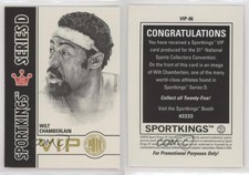 2010 Sportkings National Convention VIP Series D Wilt Chamberlain #VIP-06 HOF