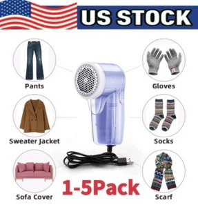 Electric Clothes Lint Pill Fluff Remover Fabrics Sweater Fuzz Shaver HouseholdUS - Picture 1 of 7