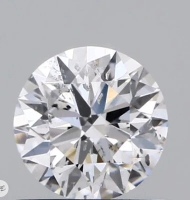 5.8 mm GIA Certified 0.75 Ct Natural Round Cut Diamond D/ I1 Grade Laser Inscrib - Image 1 of 4