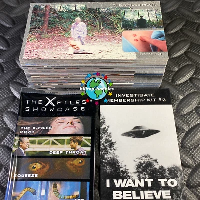 TOPPS 1997 THE X-FILES WIDE/SHOWCASE 72-CARD SET +WRAPPER AND FAN CLUB INSERT! - Image 1 of 2