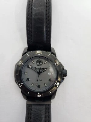Timberland Men's Charlestown Grey Dial Black Genuine Leather Watch Needs Battery - Image 1 of 4