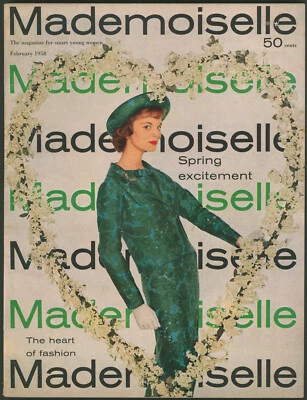 Mademoiselle Magazine February 1958 Spring Excitement ~Sandy Wilson~ Fashion Foto 1 de 4
