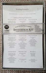 Gartner Studios Wedding Invitation's Kit 50 Invitations & Response Cards - NIB - Picture 1 of 4