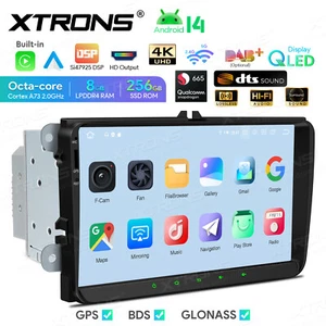 CarPlay Android 14 8-Core 8+256GB Car GPS Radio Stereo WiFi For VW Jetta Passat - Picture 1 of 20