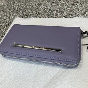 STEVE MADDEN GELDBÖRSE ARMBAND LAVENDEL GLATT STRUKTURIERT SILBER REISSVERSCHLUSS "OH WELCHE FARBE" - Bild 1 von 10