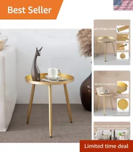 Side Table: End Table for Any Room - Round Side Tables for Small Spaces - Mat... - Picture 1 of 8
