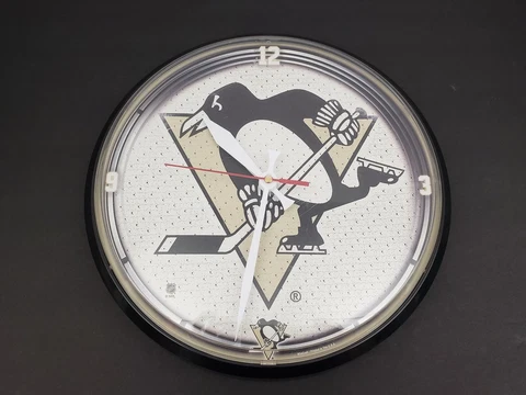 Pittsburgh Penguins Clock- Hockey- NHL Cover