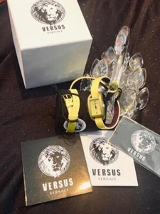 VERSUS by Versace Watch Model SGP050013 IBIZA Calf Leather Lime Green BOUS Strap - Picture 1 of 1