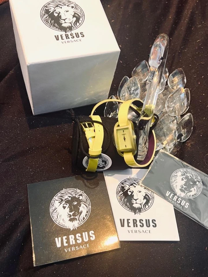 VERSUS by Versace Watch Model SGP050013 IBIZA Calf Leather Lime Green BOUS Strap - Image 1 of 1