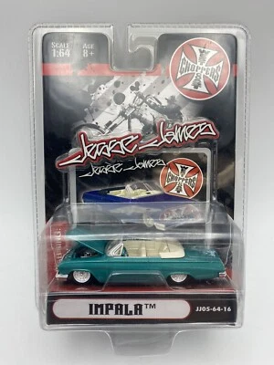 JESSE JAMES WEST COAST CHOPPERS 1:64 DIECAST CHEVY BLUE IMPALA JJ04-64-23 Foto 1 de 4