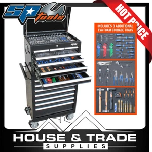 SP Tools Tool Kit 244 Piece METRIC/SAE Custom Series +EVA STORAGE TRAYS SP50104X - Picture 1 of 4