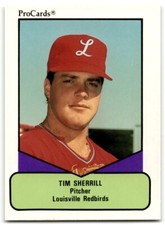 1990 ProCards AAA Tim Sherrill Louisville Redbirds #517