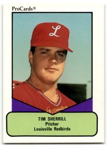 1990 ProCards AAA Tim Sherrill Louisville Redbirds #517