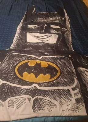 Lego Sketchy Batman Fabric, Comforter Cover Shell Reversible twin Bed Boys Girls - Image 1 of 4