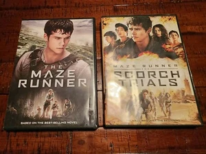 2 DVDs- The Maze Runner/The Scorch Trials Bundle, Very Good, In Original Cases - Picture 1 of 3