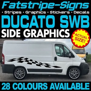 passend für Fiat Ducato L1 SWB GRAFIK AUFKLEBER STREIFEN AUFKLEBER VAN CAMPER WOHNMOBIL - Bild 1 von 2