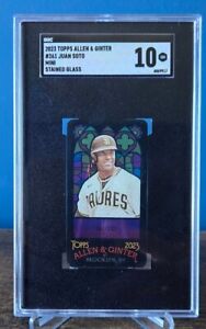 2023 Topps Allen & Ginter Juan Soto Stained Glass Mini SGC 10 San Diego Padres