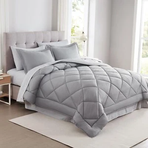 Modern Threads 7-Piece Reversible Comforter Set - Bedding Ensemble with Comfo... - Picture 1 of 4