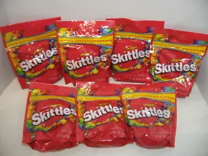 SKITTLES ORIGINAL 9 Ounce Zipper Bag Fruit Flavor Candy Bite Size Chewy Candies - Picture 1 of 8