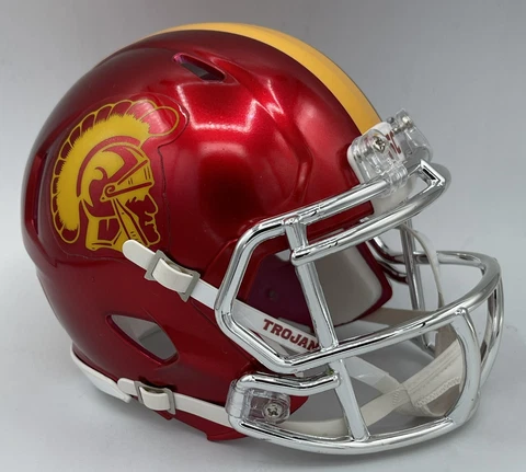 CUSTOM RIDDELL SPEED MINI FOOTBALL HELMET - USC TROJANS Cover