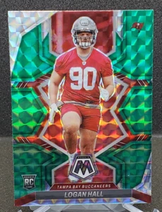 Panini Mosaic Logan Hall 2022 mosaico verde novato radiocontrol Buccaneers #380 - Imagen 1 de 2