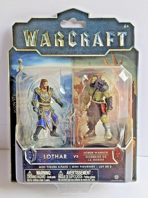 Nuevo, sin abrir World of Warcraft Lothar vs Horde Warrior minifigura paquete de 2 Foto 1 de 3