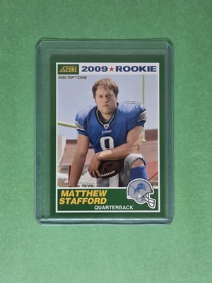 Matthew Stafford 2009  RC Score Retro 1989 Insert #1 Lions Rams Rookie - Image 1 of 2