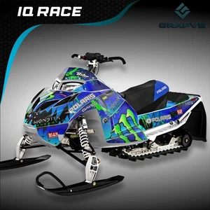 Polaris IQ Racer2005-2013 Kit Graphics Decals Stickers Snowmobile Wrap IQR RACE - Bild 1 von 4