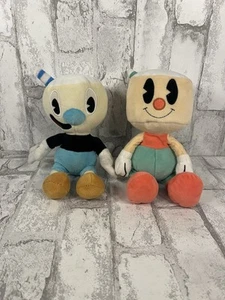 Funko 2018 Nintendo Switch Cuphead Cuppet Puphead & Mugman Plush 10" - Picture 1 of 6