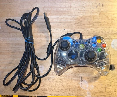 Afterglow Wired Controller Microsoft Xbox 360! ~ Works Great! Glows Blue - Image 1 of 4