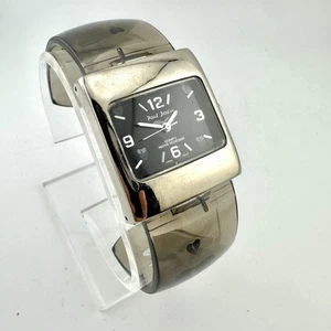 Paul Jardin Watch Womens Quartz Square 30mm Heart 6" Bangle - Has New Battery - Picture 1 of 10