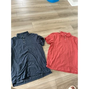Paquete J Crew Performance & Flex Piqué Polo Para Hombre Talla L Azul Coral Conjunto - Imagen 1 de 5