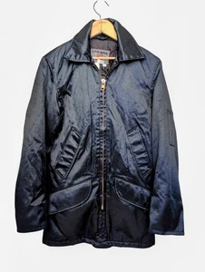 Vintage Spiewak Golden Quilted Jacket Navy Blue Parka Mid length Coat Men's 32 - Picture 1 of 7