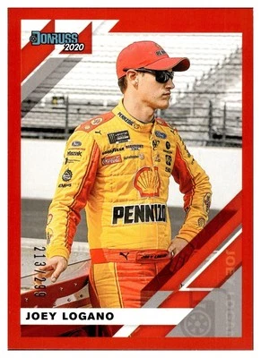 2020 Donruss Racing Red #39 Joey Logano #213/299 - Image 1 of 2