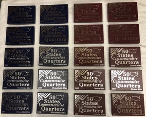 50 STATES COMMEMORATIVE QUARTERS 1999-2008 D & P  Gold & Platinum Coin Mint Sets - Picture 1 of 10