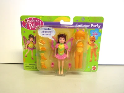 2001 Mattel Polly Pocket Fashion Lila Costume Party Butterfly or Cat Sealed - Image 1 of 3
