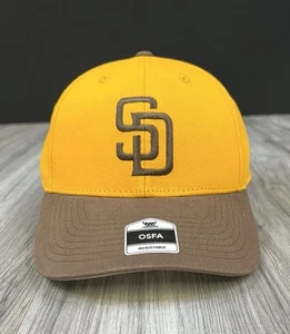 San Diego Padres MLB Fan Favorite Team Hat Adjustable Fit Gold/Brown, Brand New - Picture 1 of 7